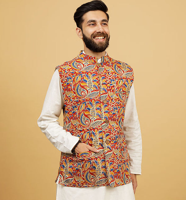 Kalamkari Nehru Jackets