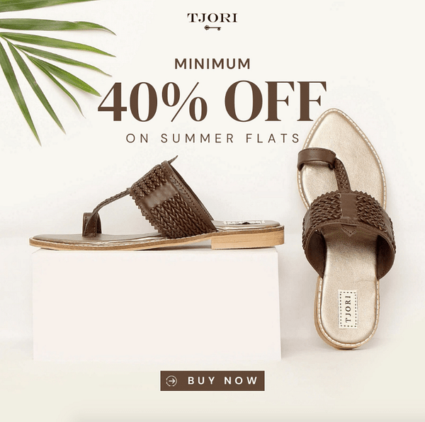 MINIMUM 40% Off on Summer Feet