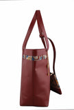 Maroon Kalamkari Tote Bag