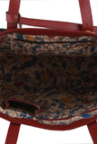 Maroon Kalamkari Tote Bag