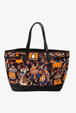 Black Kalamkari Tote Bag