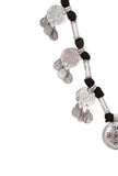 Black Threaded German Silver Necklace