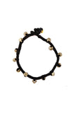 Noir German Silver Embellishments Threaded Bracelet