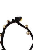 Noir German Silver Embellishments Threaded Bracelet