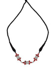 Bi-Layered Afghan German Silver Necklace