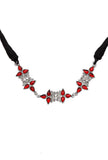 Bi-Layered Afghan German Silver Necklace
