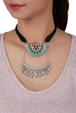 Multi Color Afghan German Silver Necklace