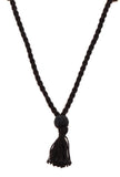 Ruby Red German Silver Afghan Necklace