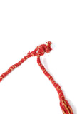 Red Thread Goddess Kali Double Brass Pendant Necklace