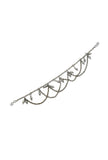Set of 2: Antique Silver-Plated brass Chain Anklets With Bells