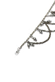 Set of 2: Antique Silver-Plated brass Chain Anklets With Bells