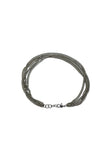 Thick Silver-Plated brass Gothy Anklet With Antique finish