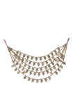 Dhokra-Inspired 5 Strand Paisley Necklace