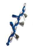 Tassled Seashells Blue Bracelet