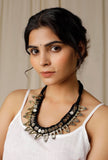 Black Tribal Silver Necklace