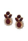 Cherry Red Pearl Earrings