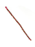 Set Of 2- Meher Pink Floral German Silver Anklets