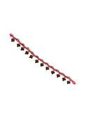 Set Of 2- Sana Pink Glass Bead Anklet
