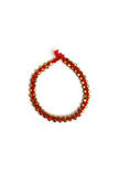 Set Of 2- Haya Red Thread German Silver Anklets
