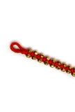 Set Of 2- Haya Red Thread German Silver Anklets