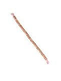 Set Of 2- Maryam Pink German Silver Anklets