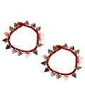 Set Of 2- Raabia German Silver Anklets
