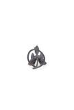 Black Enamel Intricate Ancient  Motif Nosepin
