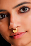 Gold Septum with Ancient Intricate Motif