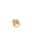 Ancient Motif Gold Brass Nosepin