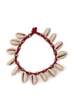 Cowrie Shell Red Thread Anklet