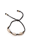 Handmade Black Thread Anklet with Cowrie Shell