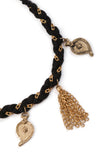 Stylish Black Gold Anklet Jewelry