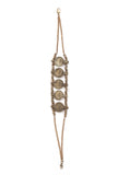 Two Layer Oxidized Coin Anklet