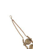 Two Layer Oxidized Coin Anklet