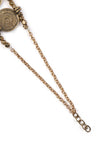 Two Layer Oxidized Coin Anklet