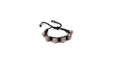 Black and silver Motif Tribal Bracelet