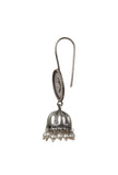 Floral & Pearl Hook Jhumkas Earrings