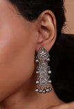 Tribal Rectangular Drop Earrings