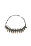 Enchanting Twilight Oxidized Silver Necklace & Earring Set