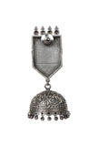 Silver Oxidized Choker With Earrings