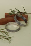 Oxidized Silver Bangle Set