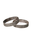 Oxidized Silver Bangle Set