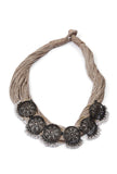Kundan Party Wear Jute Antique Necklace