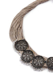 Kundan Party Wear Jute Antique Necklace