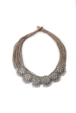 Kundan Party Wear Rose Gold Jute Necklace