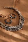 German Silver With Gunguru Jute Necklace Set