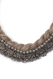 German Silver With Gunguru Jute Necklace Set