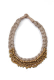 Gold Tone With Gunguru Jute Necklace Set