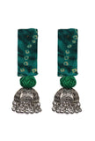 Handmade Fabric Batic Tie And Die Print Earrings
