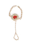 Floral Rouge Hand Adornment